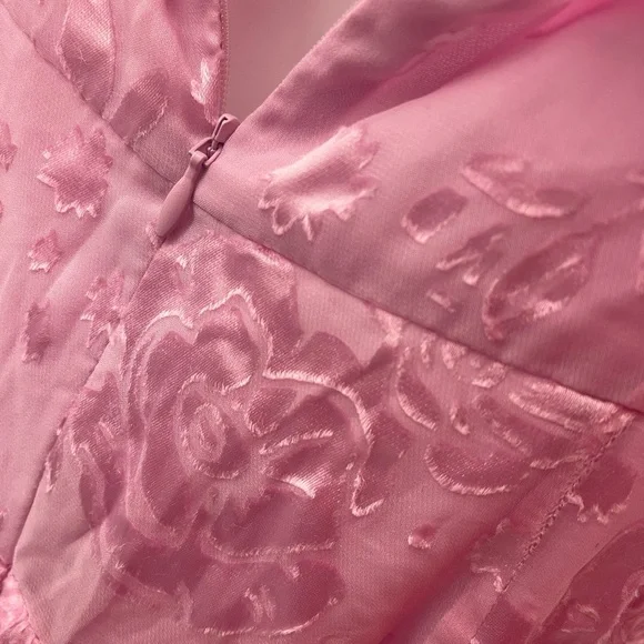 Pink Cosmo Asymmetrical Drapery Dress - Picture 15 of 15